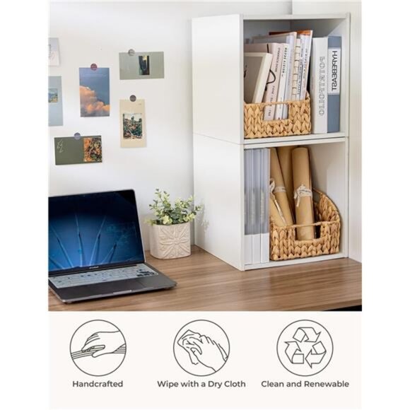 Pantry Baskets for Organizing, Wicker Baskets with Built-in Handles, Handwoven - Picture 5 of 7